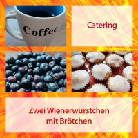 Zwei Wienerwürstchen mit Brötchen