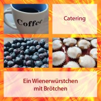 Ein Wienerwürstchen mit Brötchen